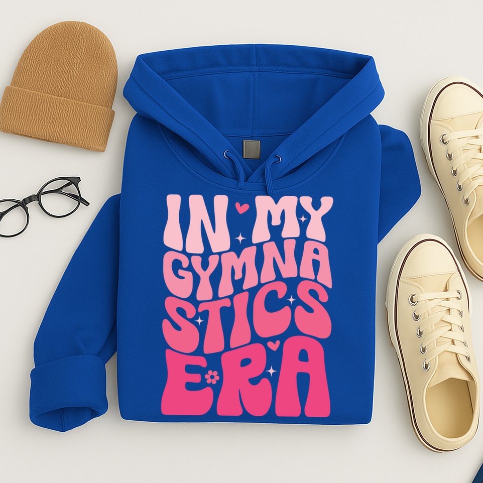 In My Gymnastics Era Groovy Gymnastics Birthday Gift Hoodie