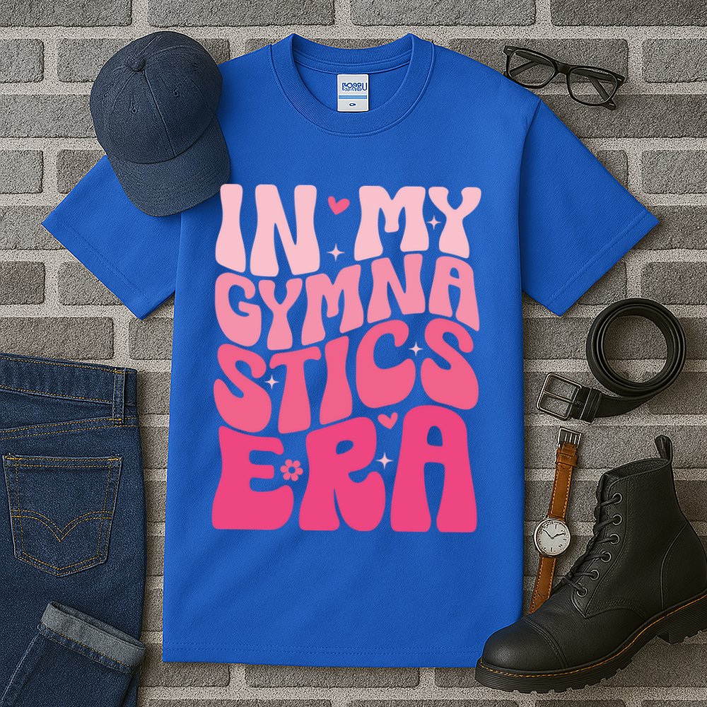 In My Gymnastics Era Groovy Gymnastics Birthday Gift Tall T-Shirt