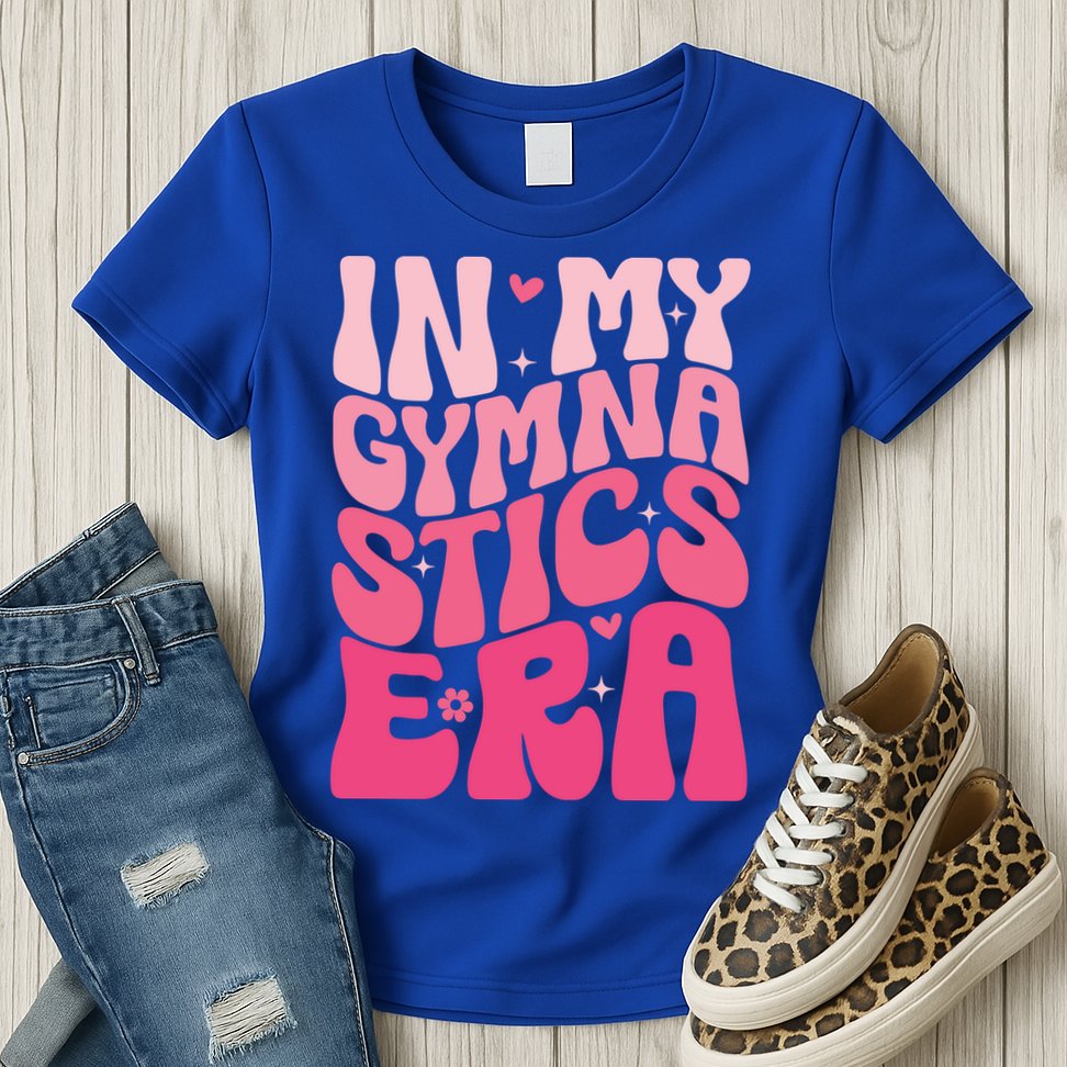 In My Gymnastics Era Groovy Gymnastics Birthday Gift Womens T-Shirt