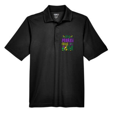 Its Mardi Gras Yall Mardi Gras Party Mask Costume Men's Origin Performance Pique Polo