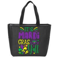 Its Mardi Gras Yall Mardi Gras Party Mask Costume Zip Tote Bag