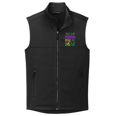 Its Mardi Gras Yall Mardi Gras Party Mask Costume Collective Smooth Fleece Vest