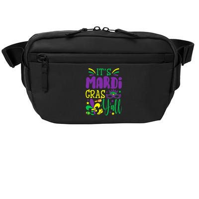 Its Mardi Gras Yall Mardi Gras Party Mask Costume Crossbody Pack