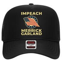 Impeach Merrick Garland Defund The FBI Conservative High Crown Mesh Back Trucker Hat