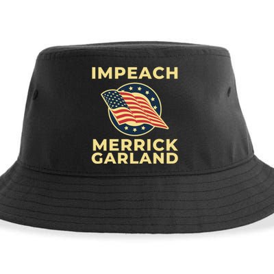 Impeach Merrick Garland Defund The FBI Conservative Sustainable Bucket Hat