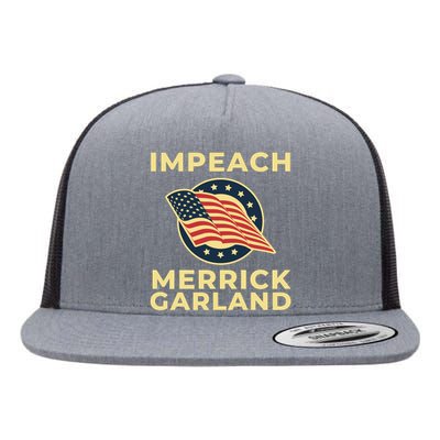 Impeach Merrick Garland Defund The FBI Conservative Flat Bill Trucker Hat