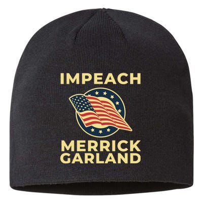 Impeach Merrick Garland Defund The FBI Conservative Sustainable Beanie