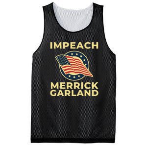 Impeach Merrick Garland Defund The FBI Conservative Mesh Reversible Basketball Jersey Tank