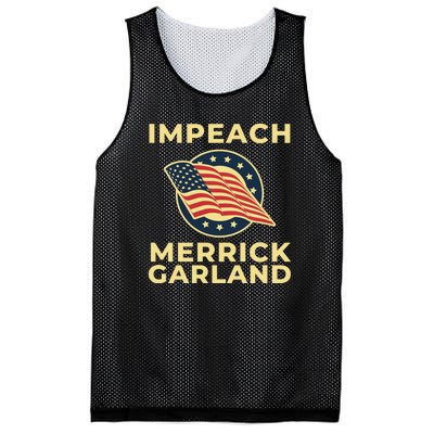 Impeach Merrick Garland Defund The FBI Conservative Mesh Reversible Basketball Jersey Tank