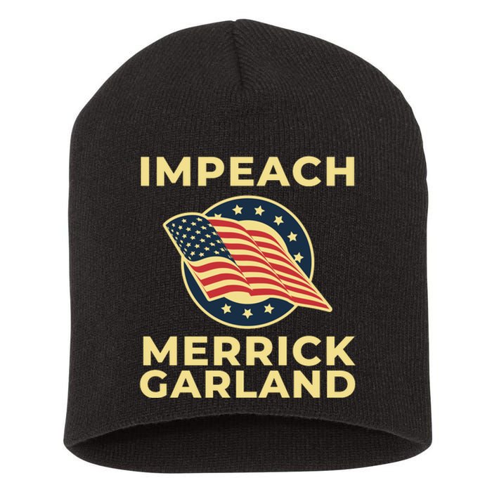 Impeach Merrick Garland Defund The FBI Conservative Short Acrylic Beanie