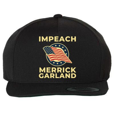 Impeach Merrick Garland Defund The FBI Conservative Wool Snapback Cap