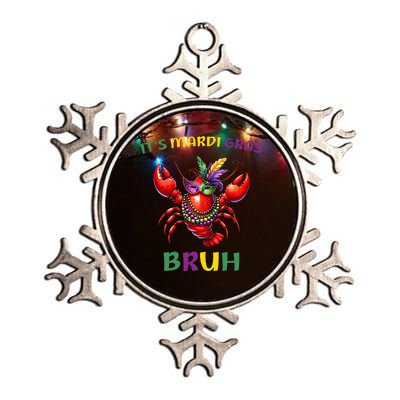 ItS Mardi Gras Bruh Crawfish Carnival Happy Mardi Gras Metallic Star Ornament