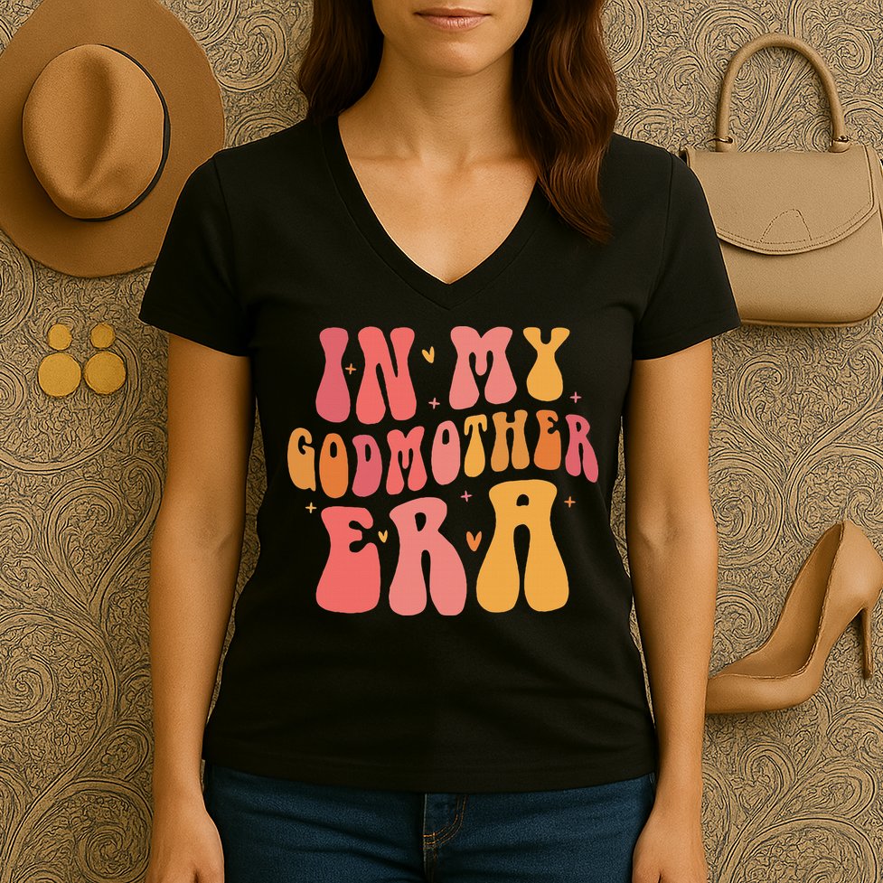 In My Godmother Era  Women's V-Neck T-Shirt