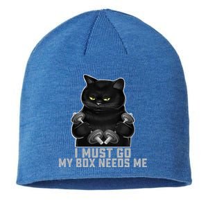 I Must Go My Box Needs Me Kickboxing Boxing Gym Coach Boxer Cute Gift Sustainable Beanie