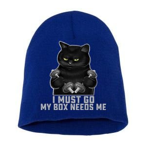 I Must Go My Box Needs Me Kickboxing Boxing Gym Coach Boxer Cute Gift Short Acrylic Beanie