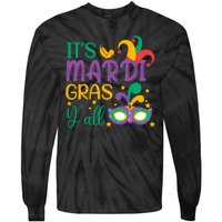 It's Mardi Gras Y'all Funny Mardi Gras Costume Tie-Dye Long Sleeve Shirt