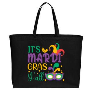 It's Mardi Gras Y'all Funny Mardi Gras Costume Cotton Canvas Jumbo Tote