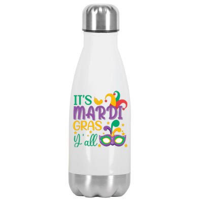 It's Mardi Gras Y'all Funny Mardi Gras Costume Stainless Steel Insulated Water Bottle