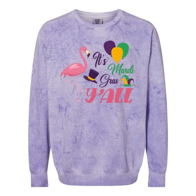 It's Mardi Gras Y'all Colorblast Crewneck Sweatshirt