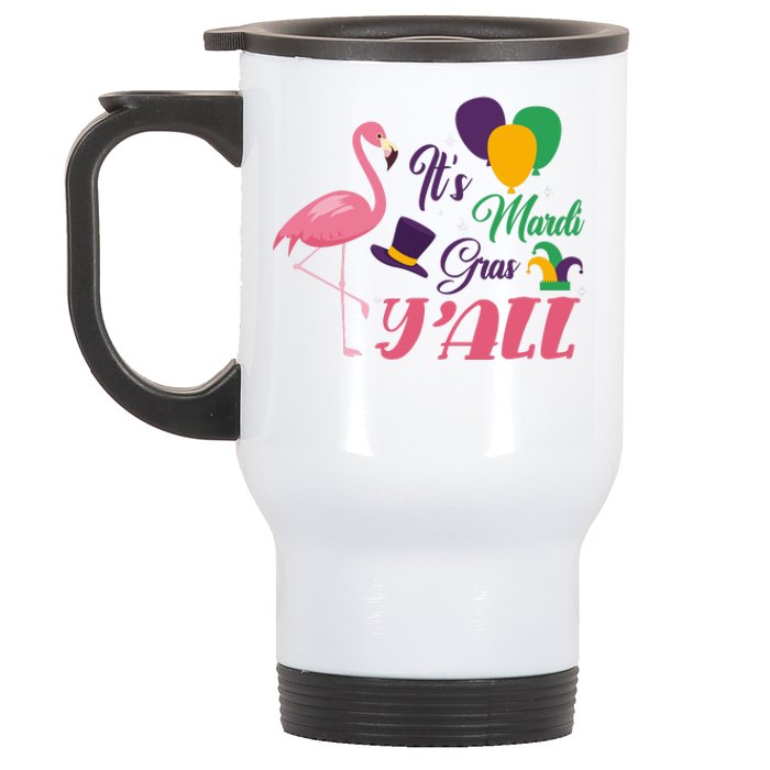 It's Mardi Gras Y'all Stainless Steel Travel Mug