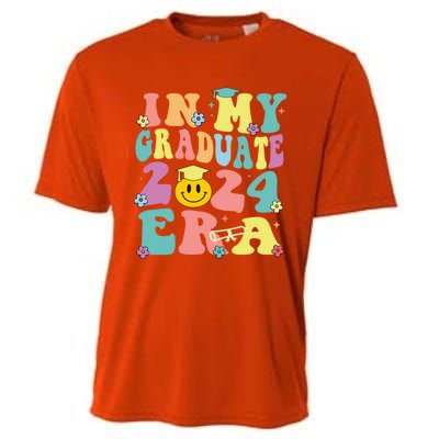 In My Graduate 2024 Era Funny Graduation Groovy Gift Cooling Performance Crew T-Shirt