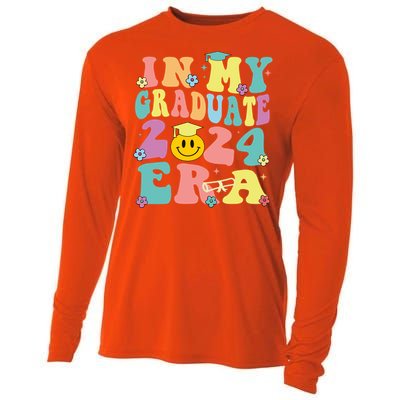 In My Graduate 2024 Era Funny Graduation Groovy Gift Cooling Performance Long Sleeve Crew