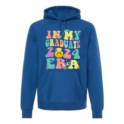 In My Graduate 2024 Era Funny Graduation Groovy Gift Premium Hoodie