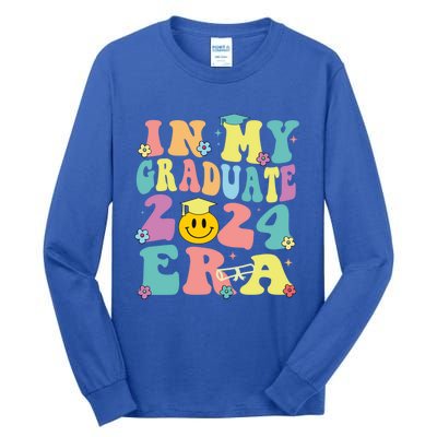 In My Graduate 2024 Era Funny Graduation Groovy Gift Tall Long Sleeve T-Shirt