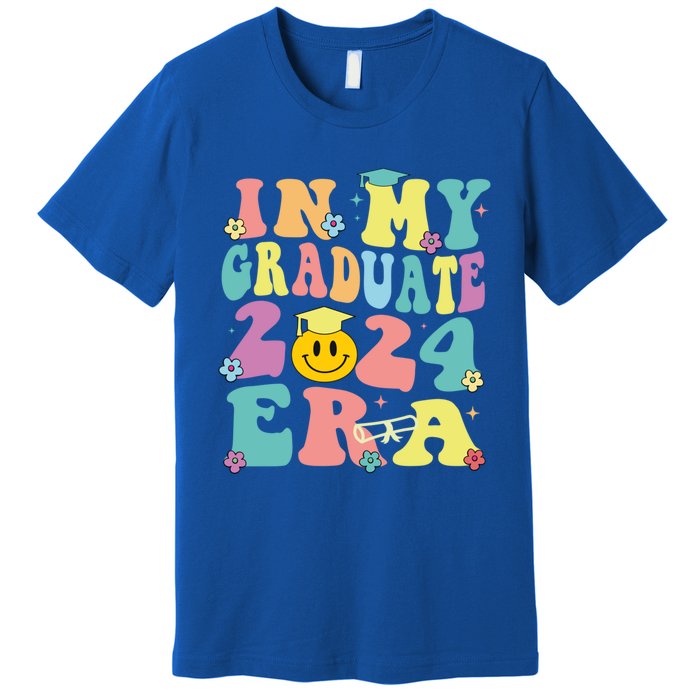 In My Graduate 2024 Era Funny Graduation Groovy Gift Premium T-Shirt