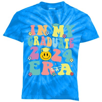 In My Graduate 2024 Era Funny Graduation Groovy Gift Kids Tie-Dye T-Shirt