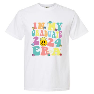 In My Graduate 2024 Era Funny Graduation Groovy Gift Garment-Dyed Heavyweight T-Shirt