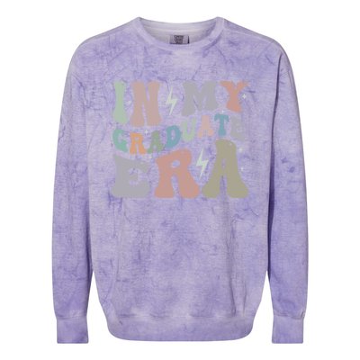 In My Graduate Era College Grad Senior Class High School Funny Gift Colorblast Crewneck Sweatshirt