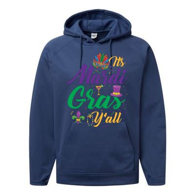 It's Mardi Gras Y'all Performance Fleece Hoodie