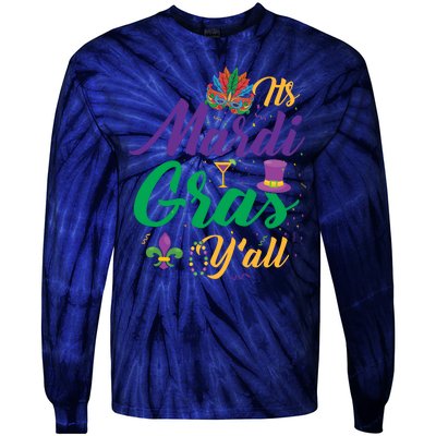 It's Mardi Gras Y'all Tie-Dye Long Sleeve Shirt