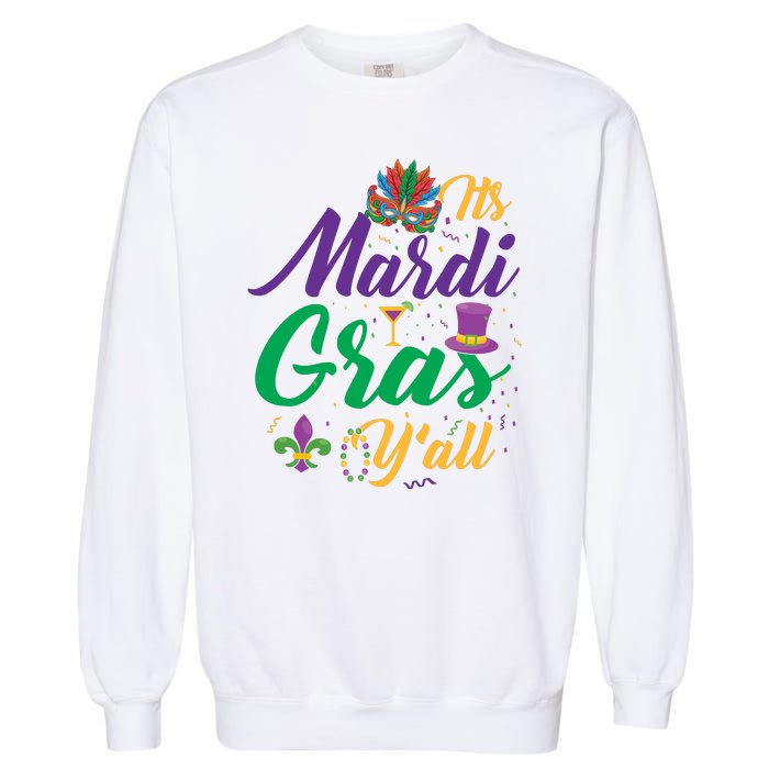 It's Mardi Gras Y'all Garment-Dyed Sweatshirt