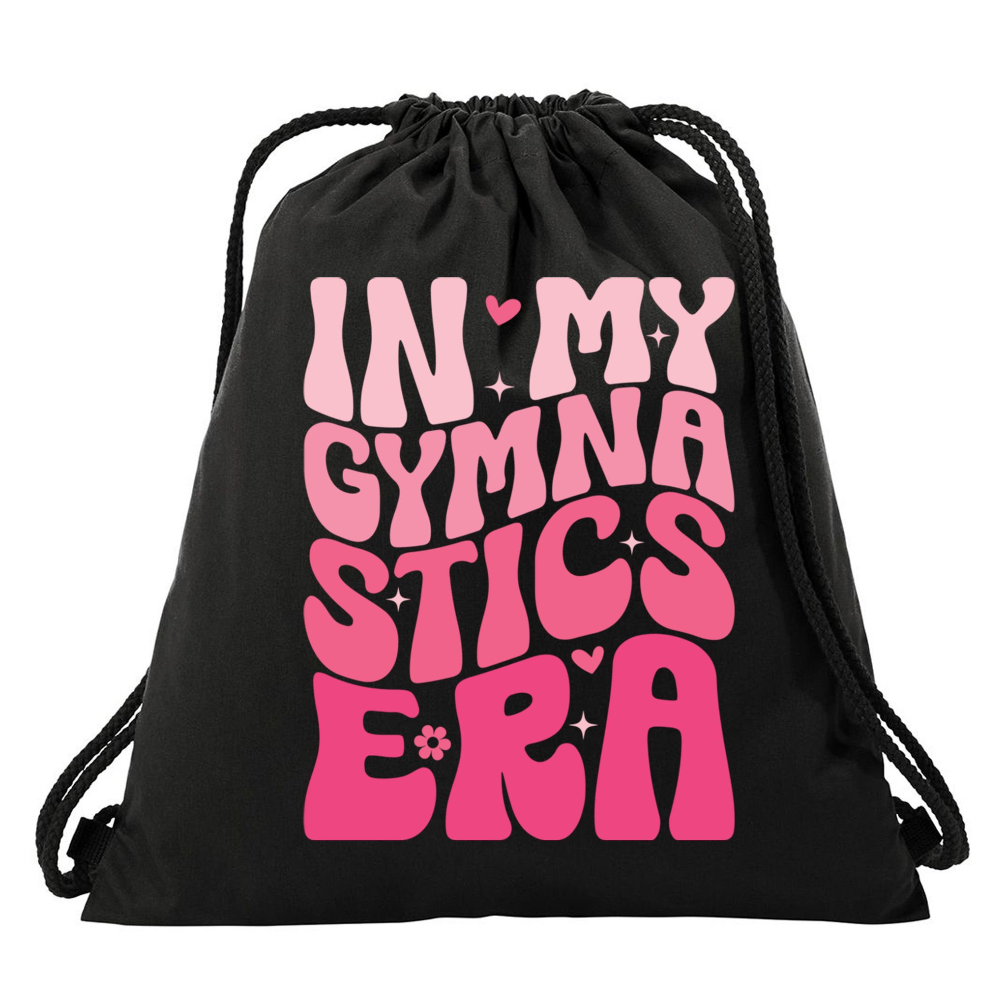 In My Gymnastics Era Groovy Gymnastics Birthday Cool Gift Drawstring Bag
