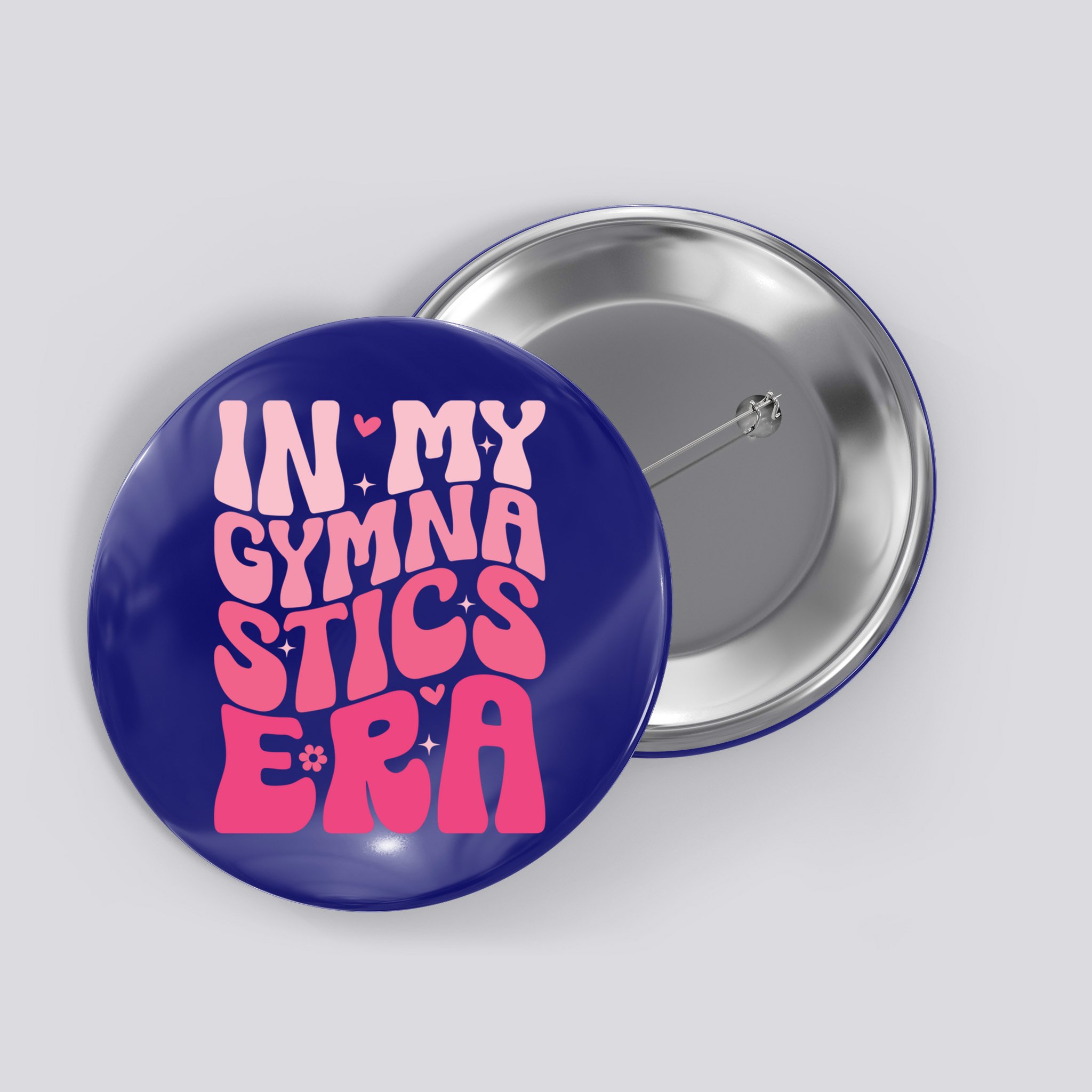 In My Gymnastics Era Groovy Gymnastics Birthday Cool Gift Button