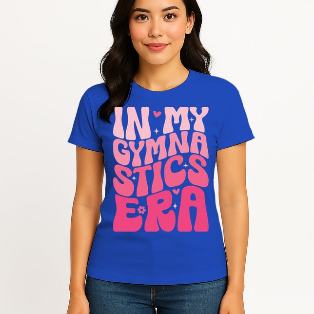 In My Gymnastics Era Groovy Gymnastics Birthday Cool Gift Womens T-Shirt