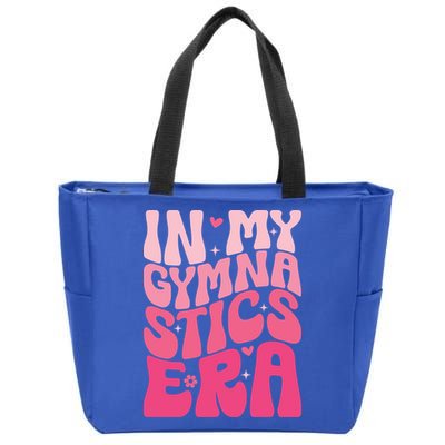 In My Gymnastics Era Groovy Gymnastics Birthday Cool Gift Zip Tote Bag