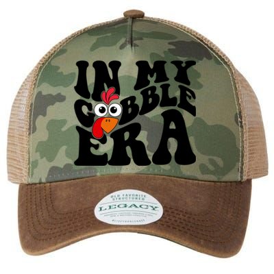 In My Gobble Era Thanksgiving Gobble Squad Turkey Cute Gift Legacy Tie Dye Trucker Hat