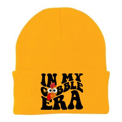 In My Gobble Era Thanksgiving Gobble Squad Turkey Cute Gift Knit Cap Winter Beanie