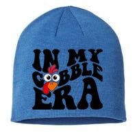 In My Gobble Era Thanksgiving Gobble Squad Turkey Cute Gift Sustainable Beanie