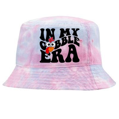 In My Gobble Era Thanksgiving Gobble Squad Turkey Cute Gift Tie-Dyed Bucket Hat