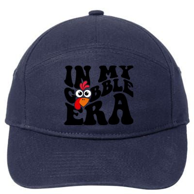 In My Gobble Era Thanksgiving Gobble Squad Turkey Cute Gift 7-Panel Snapback Hat