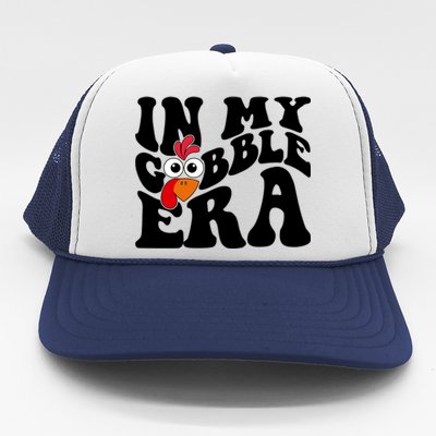 In My Gobble Era Thanksgiving Gobble Squad Turkey Cute Gift Trucker Hat