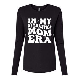 In My Gymnastics Mom Era Groovy Retro Funny Gymnastics Mom Gift Womens Cotton Relaxed Long Sleeve T-Shirt