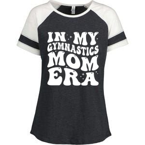 In My Gymnastics Mom Era Groovy Retro Funny Gymnastics Mom Gift Enza Ladies Jersey Colorblock Tee