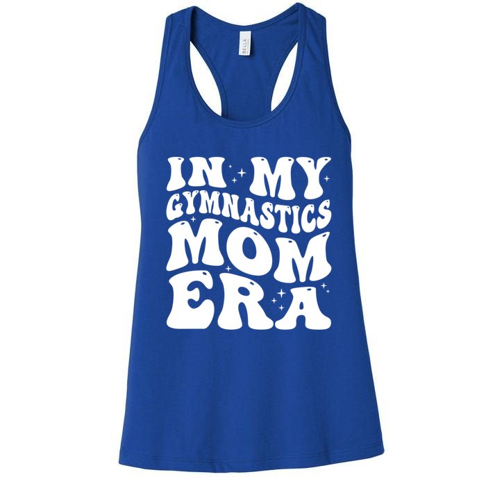 In My Gymnastics Mom Era Groovy Retro Funny Gymnastics Mom Gift Women's Racerback Tank