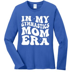 In My Gymnastics Mom Era Groovy Retro Funny Gymnastics Mom Gift Ladies Long Sleeve Shirt