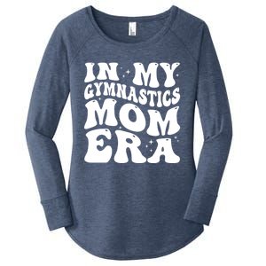 In My Gymnastics Mom Era Groovy Retro Funny Gymnastics Mom Gift Women's Perfect Tri Tunic Long Sleeve Shirt